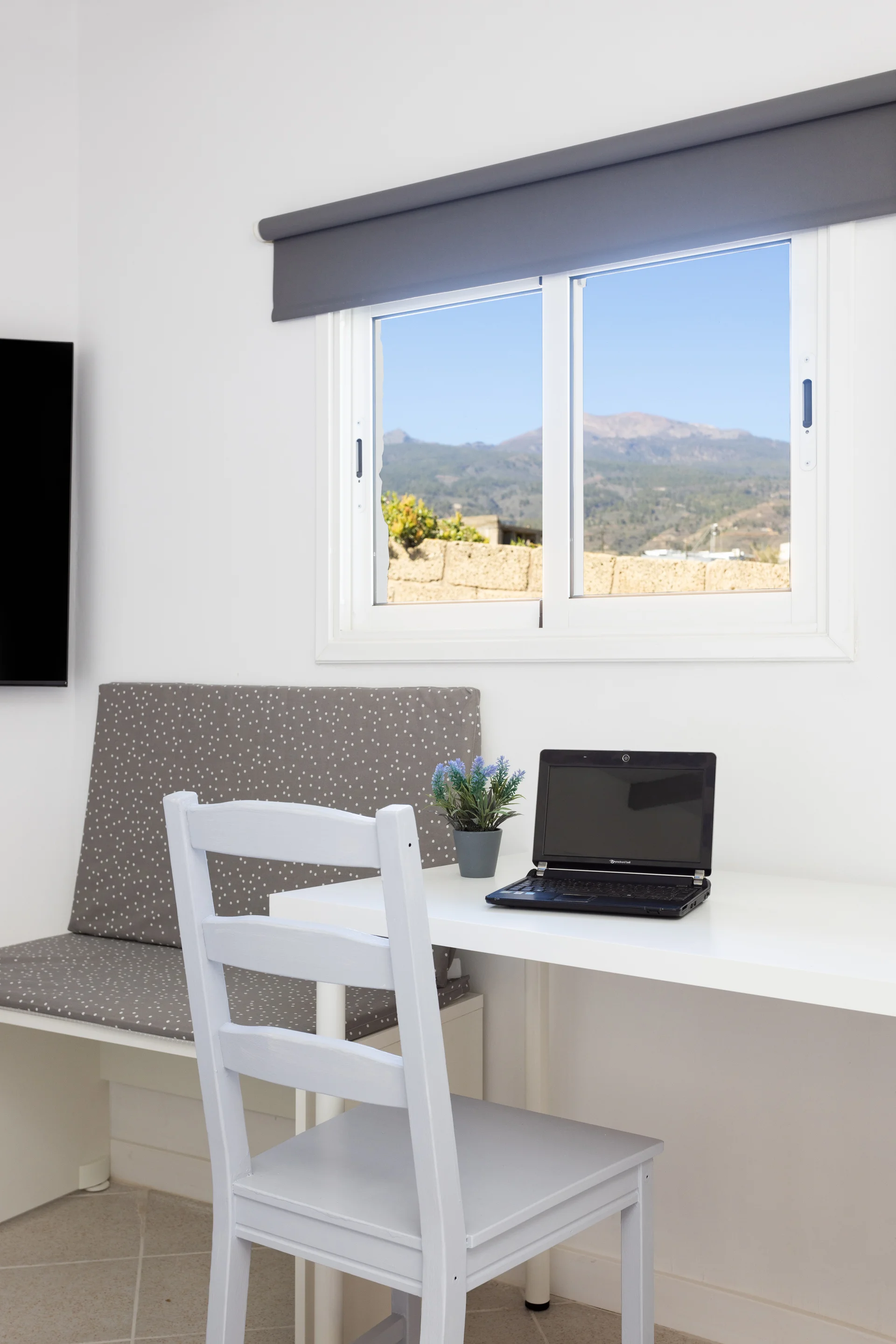 Table with laptop